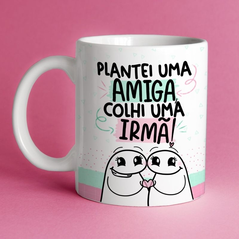 Caneca Flork Amiga Amizade Dia Do Amigo Shopee Brasil