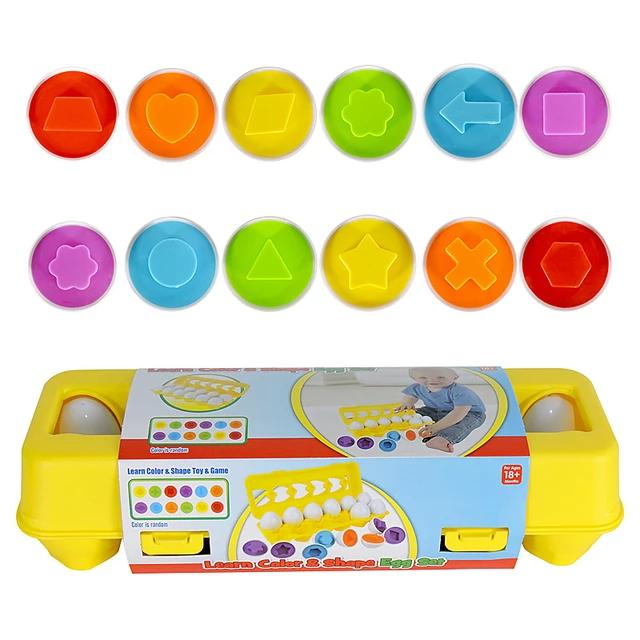 Brinquedo Infantil Montessori Ovos Encaixar Formas E Cores Shopee Brasil