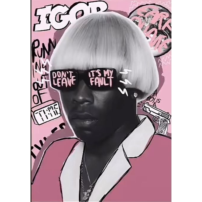 Poster Adesivado Tyler The Creator Igor Shopee Brasil