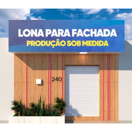 Fachada Banner Faixa Lona Personalizado Acabamento Em Ilh S