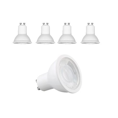 Kit 5 Lâmpada gu10 6 5w Dicroica Led Bivolt Branco Frio e Branco Quente