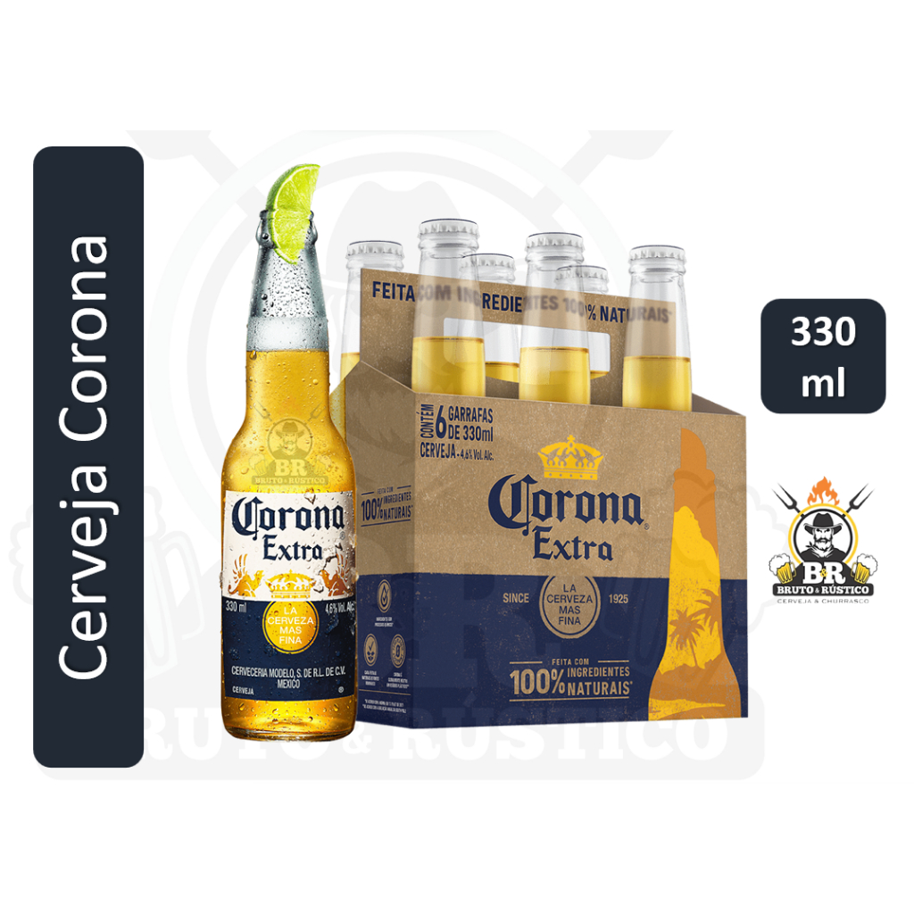 Combo Cerveja Corona Extra Ml Bruto Rustico Shopee Brasil