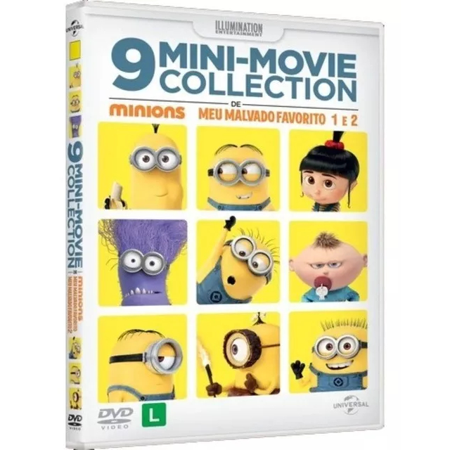 Dvd 9 Mini Movie De Minions Meu Malvado Favorito 1 E 2 Original E