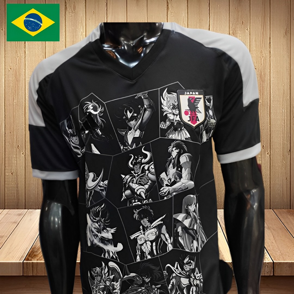 Camisa Camiseta Japão Cavaleiros do Zodiaco Tailandesa 2023 Shopee Brasil