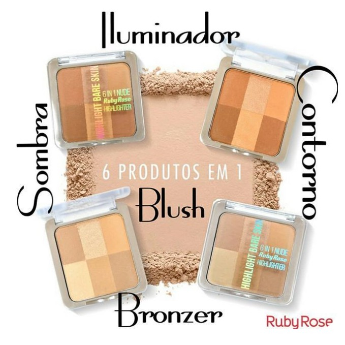 Iluminador Bare Skin Nude Em Ruby Rose Hb Ii Shopee Brasil