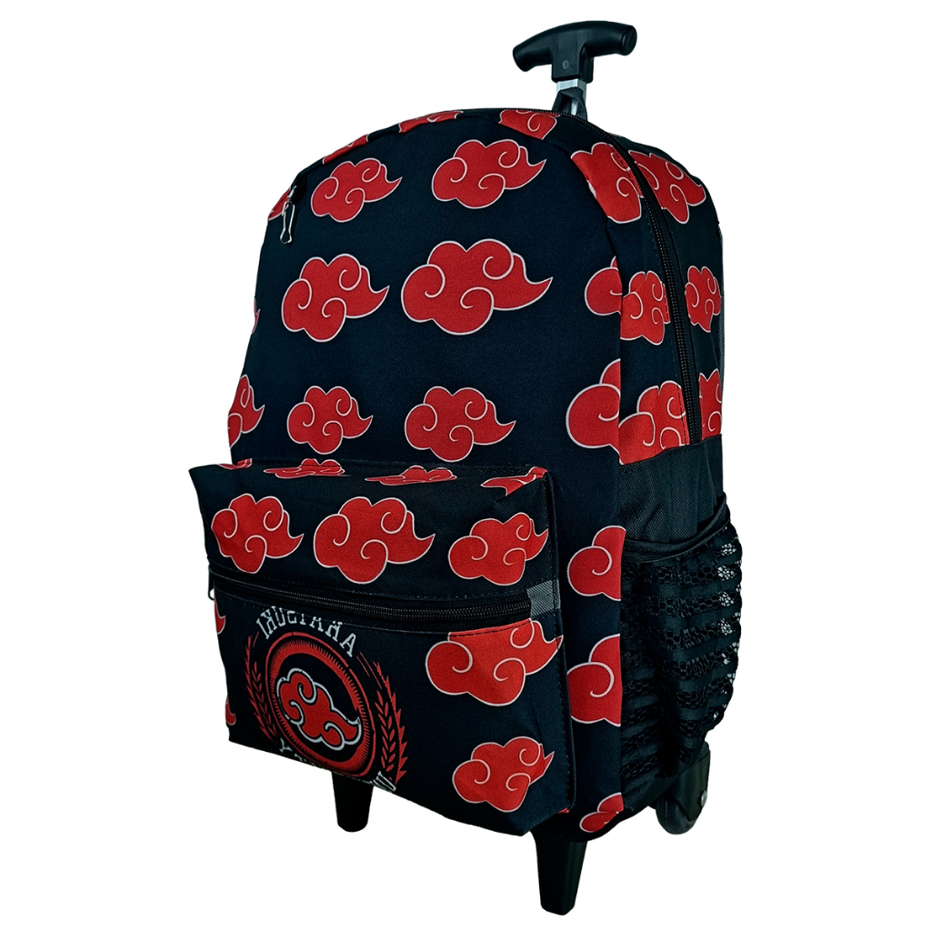 MOCHILA BOLSA ESCOLAR JUVENIL DE RODINHAS DO NARUTO AKATSUKI Shopee