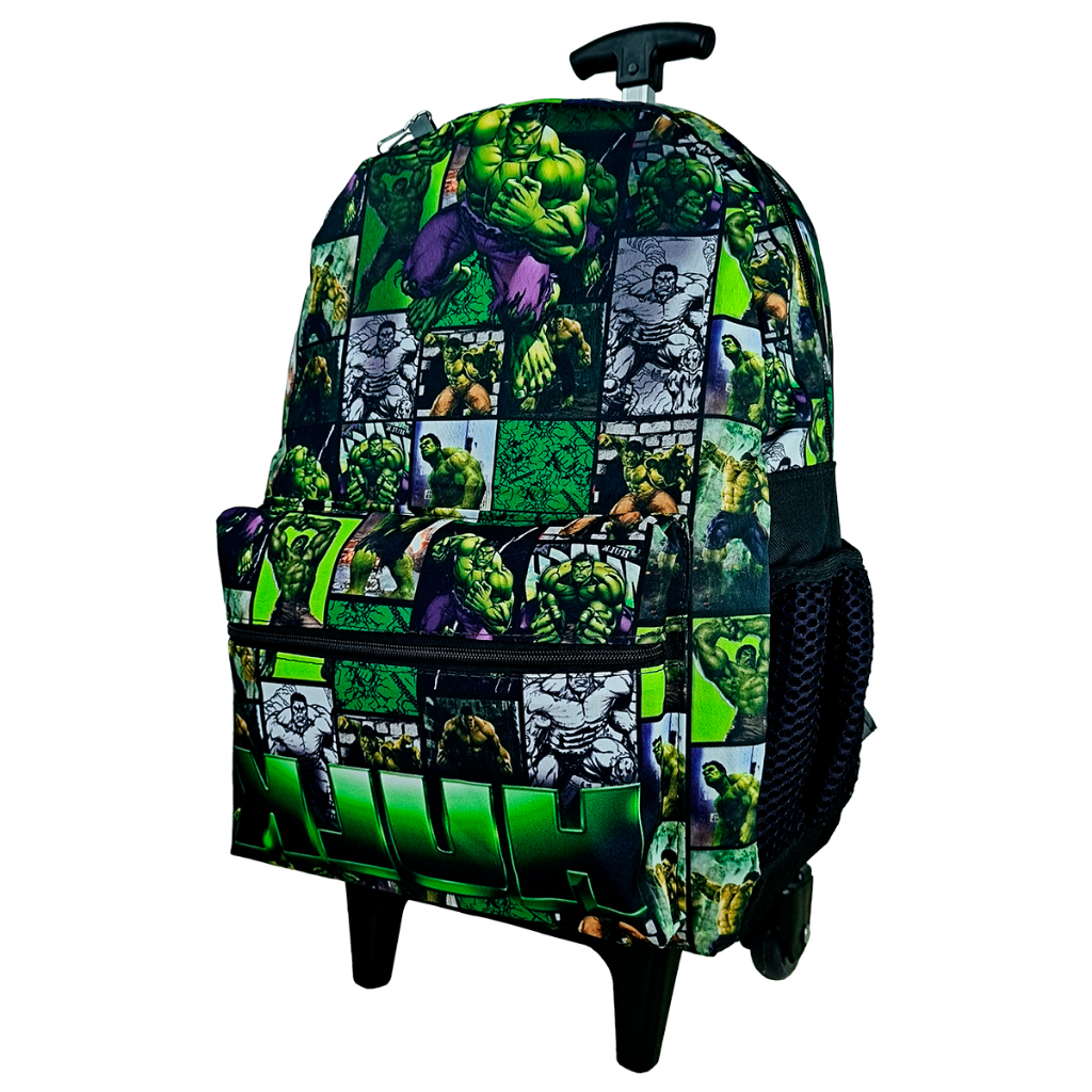 MOCHILA BOLSA ESCOLAR JUVENIL DE RODINHAS DO INCRÍVEL HULK Shopee Brasil