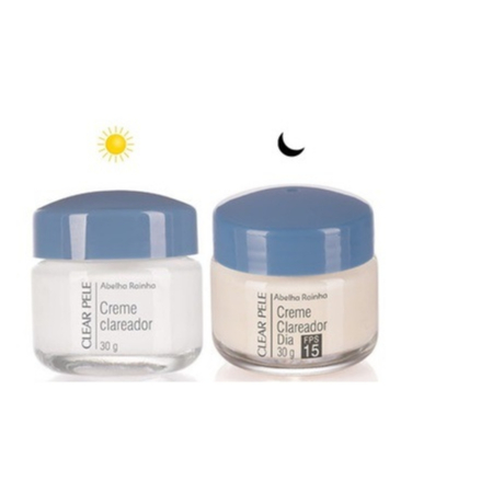 Kit Clareador Manchas Faciais De Sol Sardas Melasma Dia Noite Clear