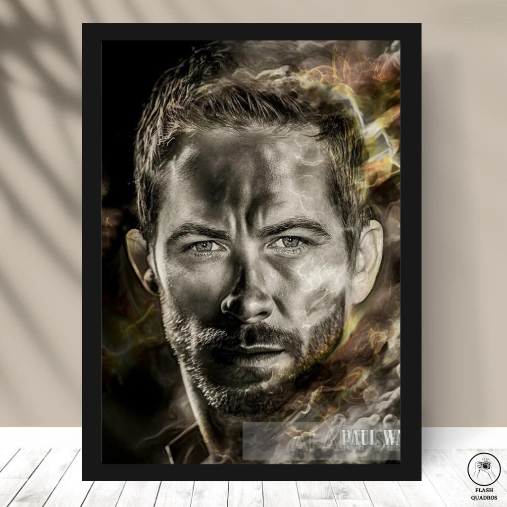 Quadro Paul Walker Velozes E Furiosos Brian O Conner Nissan Skyline R