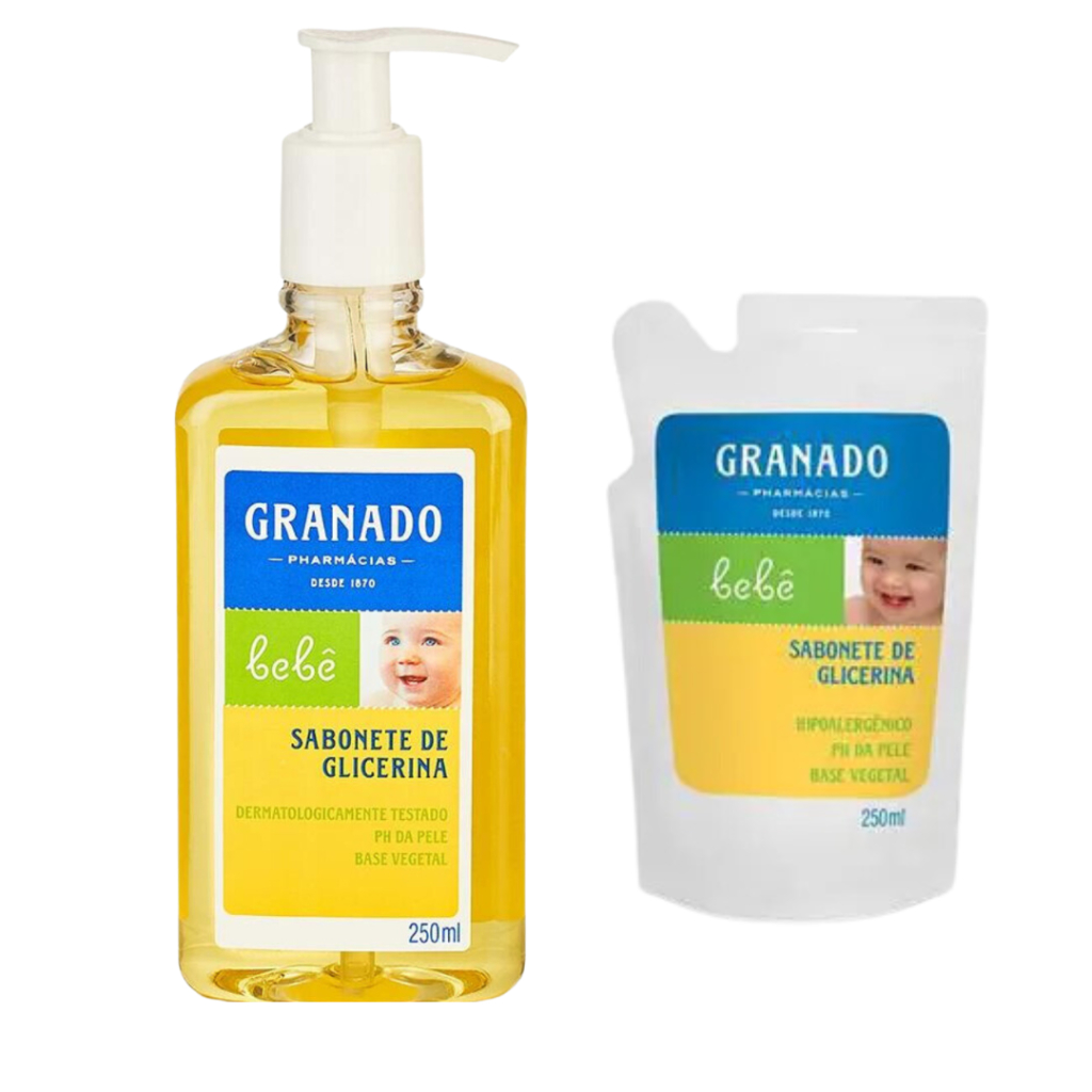 Kit Sabonete L Quido De Glicerina Granado Beb Tradicional Ml