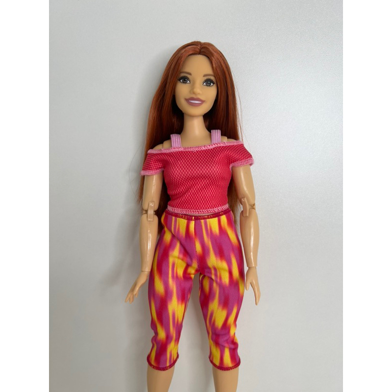 Barbie Made To Move Ruiva Feita Para Mexer Curvy Shopee Brasil