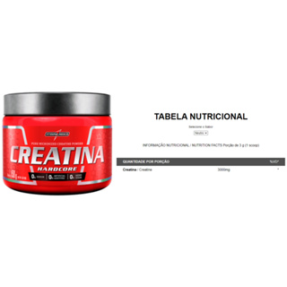 Creatina Hardcore G Integralmedica Original Shopee Brasil