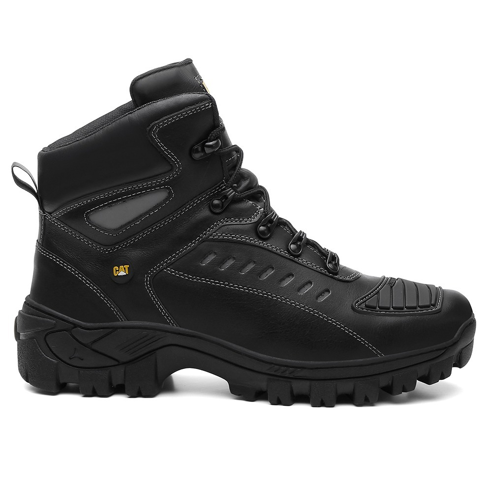 Bota Coturno Motoqueiro Motoboy Couro Legitimo Caterpillar Original