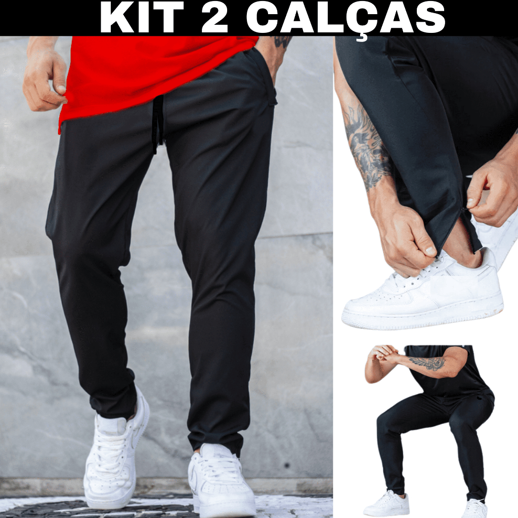 Kit Cal A Esportiva Masculina Dry Fit Basica Ideal Para Academia