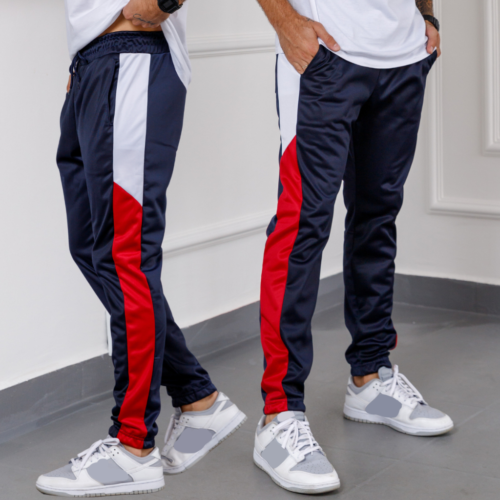 Cal A Jogger Masculina Academia Treino Tecido Chimpa Skinny Shopee Brasil