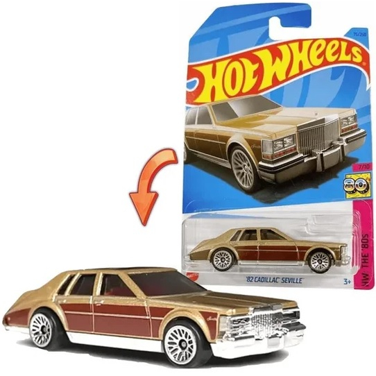 Hot Wheels Cadillac Seville Dourado Mainline Embalagem