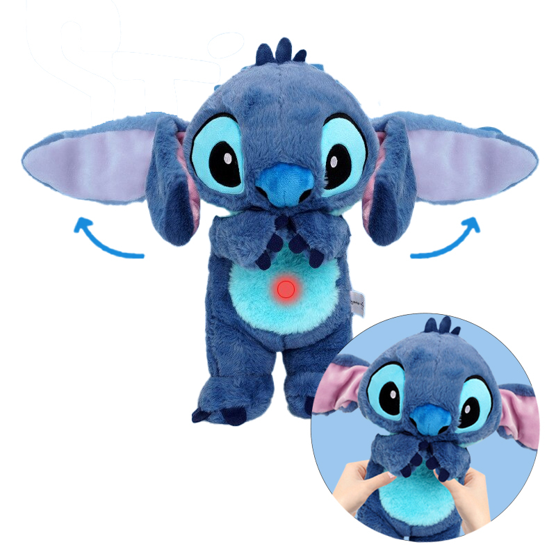 Pelucia Stitch Mexe A Orelha Lilo E Stitch Disney Boneco Plush Cm