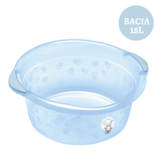 BACIA INFANTIL 15 LITROS ADOLETA ROSA AZUL BRANCO TRANSLUCIDA Shopee