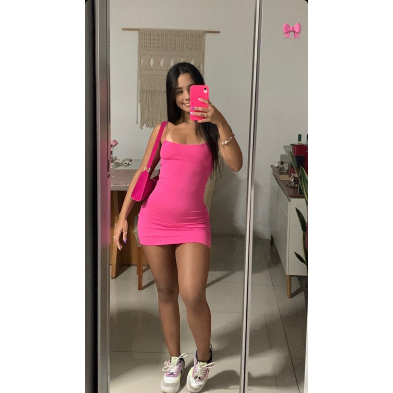 Vestido Tubinho De Alcinha No Suplex Moda Gringa Shopee Brasil