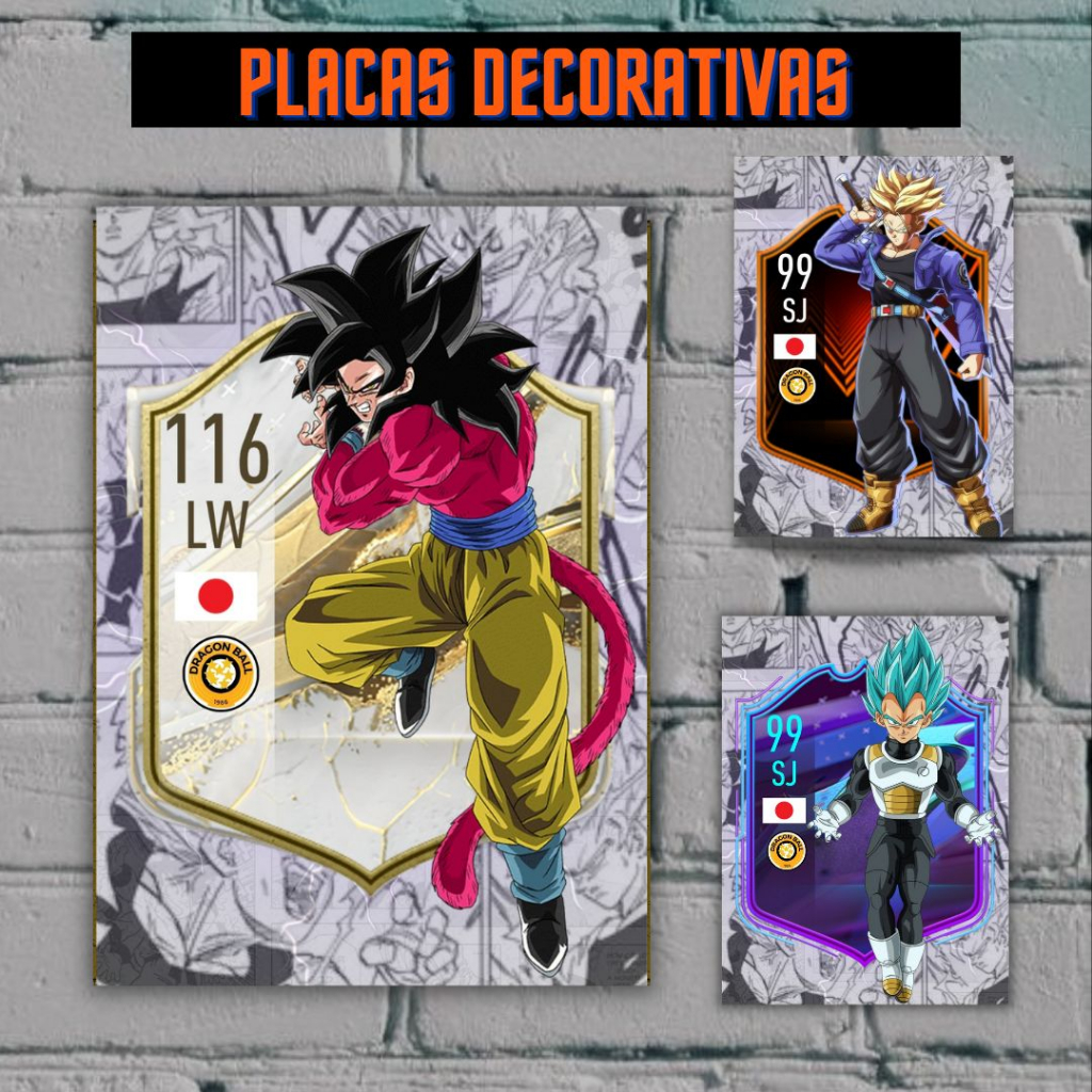 PLACA DECORATIVA DRAGON BALL DRAGON BALL SUPER DRAGON BALL Z