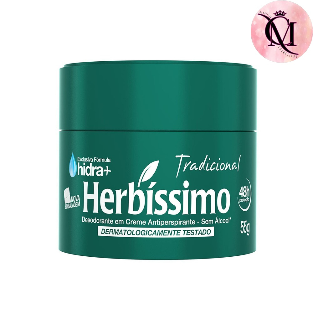 Desodorante Em Creme Antitranspirante Tradicional Herb Ssimo G