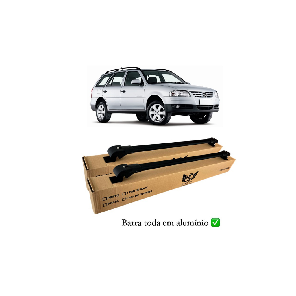 Bagageiro Volkswagen Vw Parati G G G Rack Slim Barra Alum Nio