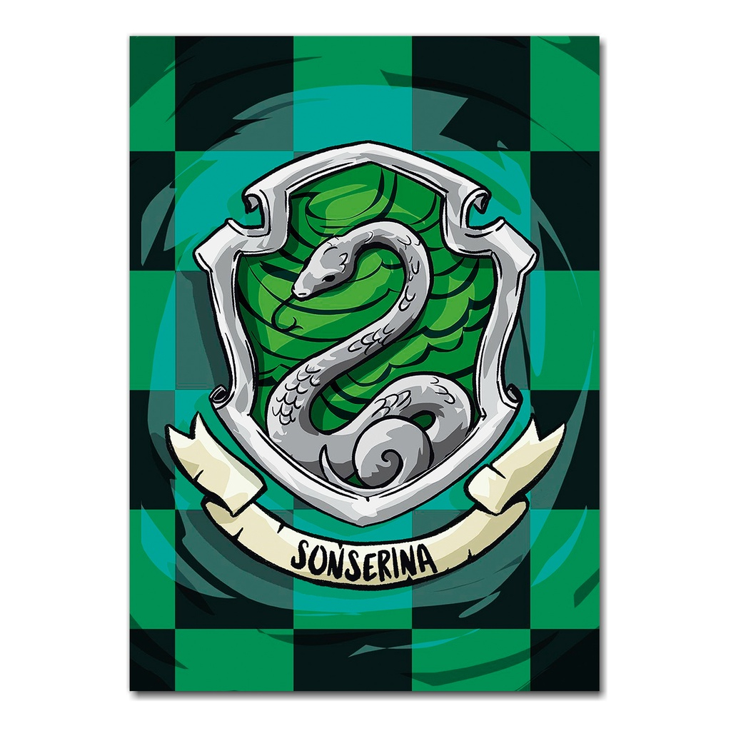 Quadro Decorativo A3 A4 Harry Potter Sonserina Shopee Brasil