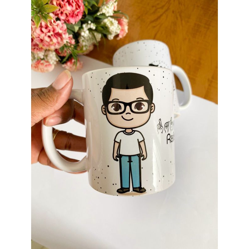 Caneca personalizada nome em Língua de Sinais Shopee Brasil