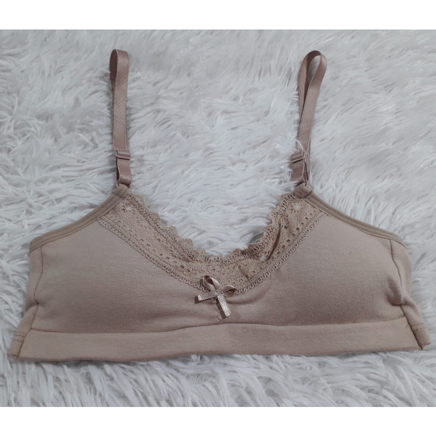 Sutiã Menina Moça Juvenil Algodão bojo espuma removível lingerie