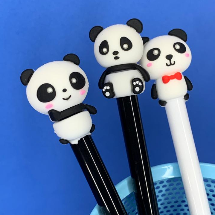 Caneta Fofa Panda Ponta Fina Papelaria Personalizada Ponta Fina