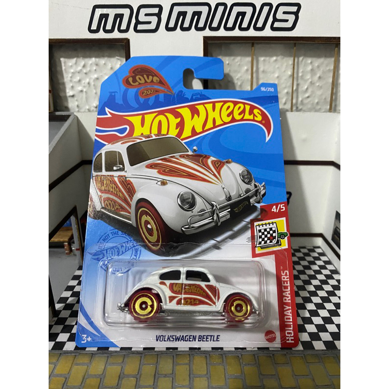 Hot Wheels Holiday Racers 2021 Volkswagen Fusca Beetle Branco Shopee Brasil