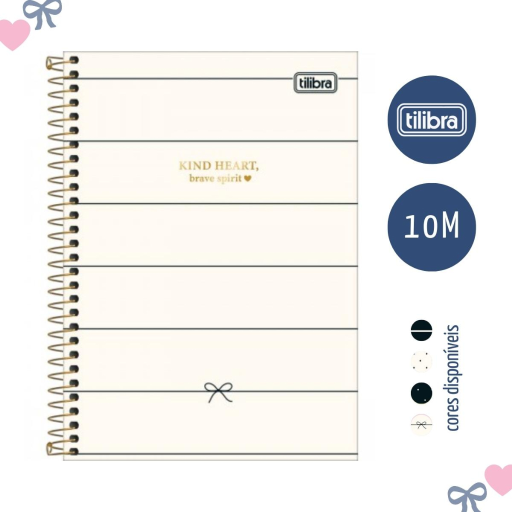 Caderno Tilibra 10 Matérias West Village Capa Dura Espiral 160 Folhas