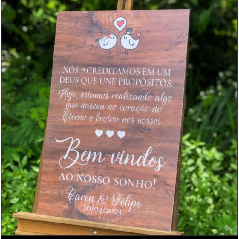 Quadro Decorativo Para Casamento Nos Acreditamos Em Um Deus Que Une