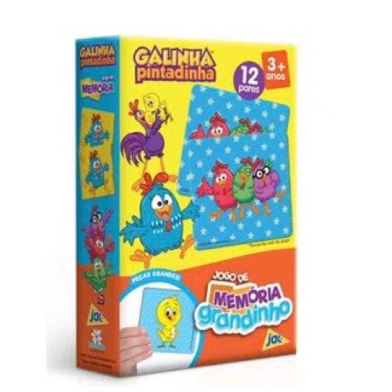 Jogo Da Mem Ria Galinha Pintadinha Grandinho Brinquedo Educativo