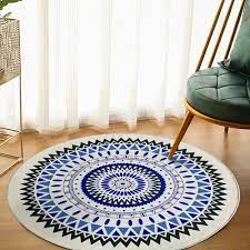 Tapete redondo mandala 90cm sala quarto escritório yoga meditação