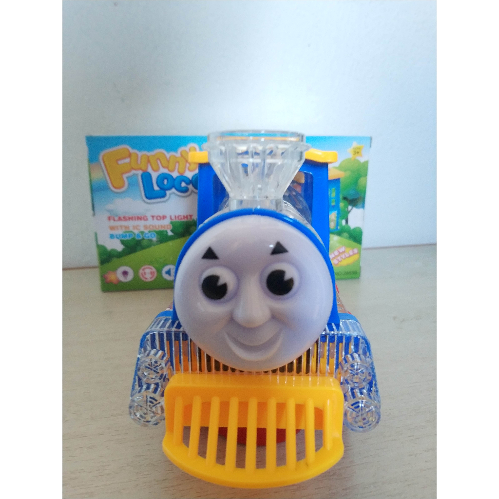 Brinquedo trem trenzinho divertido Thomas infantil som e luz bebê