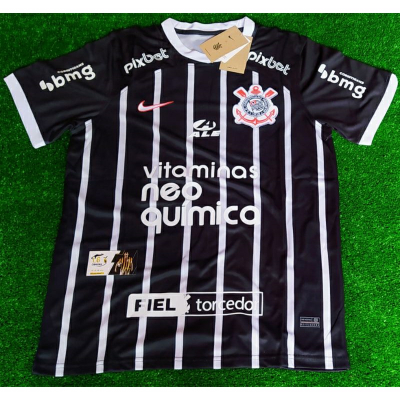 Camisa Corinthians Oficial Modelo Away Patroc Nios Shopee