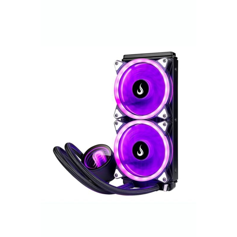 Water Cooler Rise Mode Gamer Black RGB 240mm Preto RM WCB 02 RGB