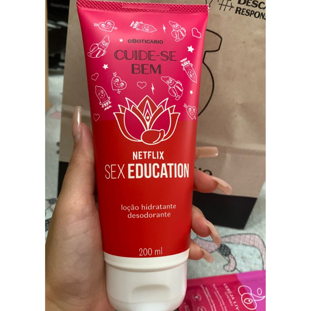 Loção Hidratante Desodorante Cuide se Bem Netflix Sex Education