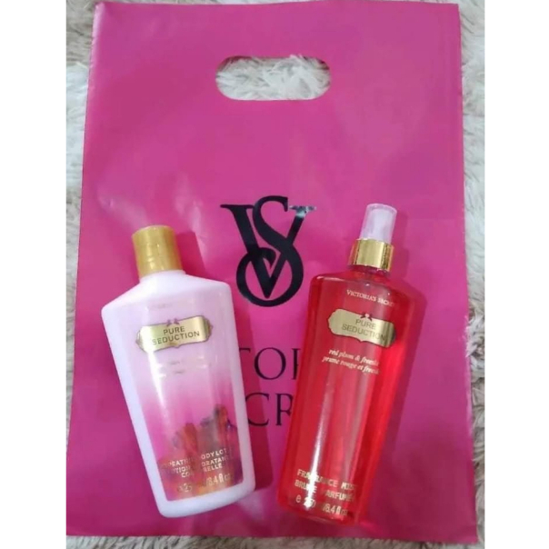 Kit Body Splash Hidratante Victoria Pure Seduction Ml Shopee Brasil