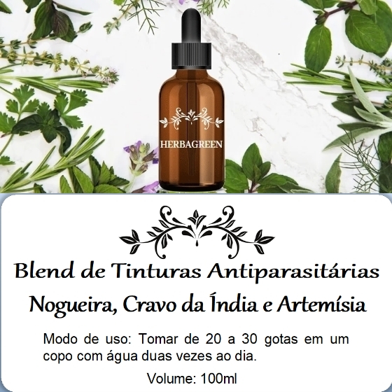 Blend de Tinturas 120ML Nogueira Cravo da Índia Artemísia