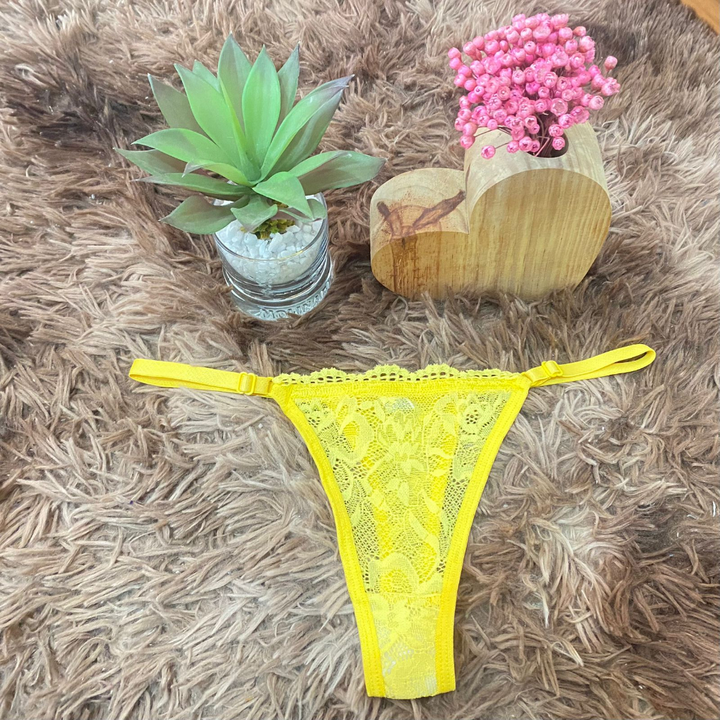 Kit C 10 Unidades De Calcinha Fio Dental Regulagem Lingerie Sexy