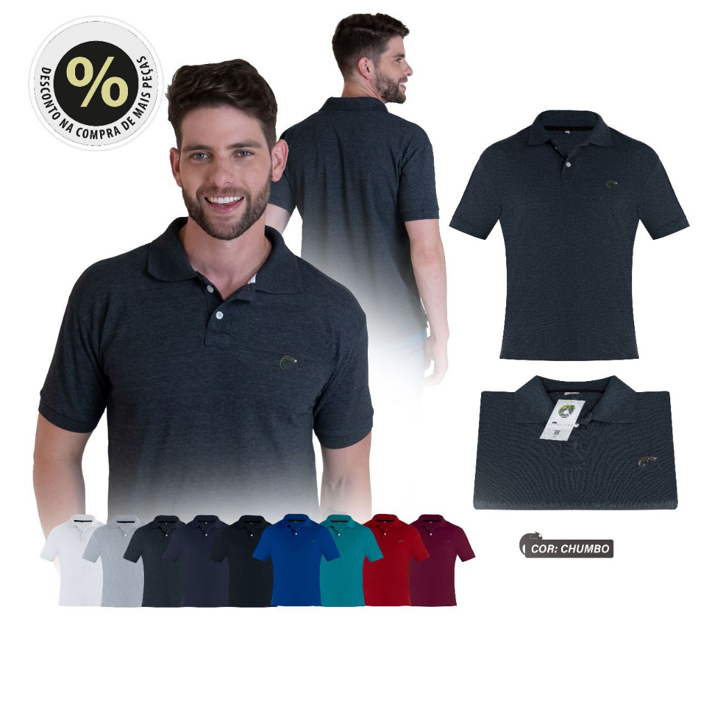 Camisa Gola Polo Masculina Varias Cores Marca Original Shopee Brasil