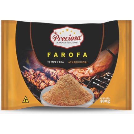 Farofa Pronta Temperada Tradicional 400g Shopee Brasil