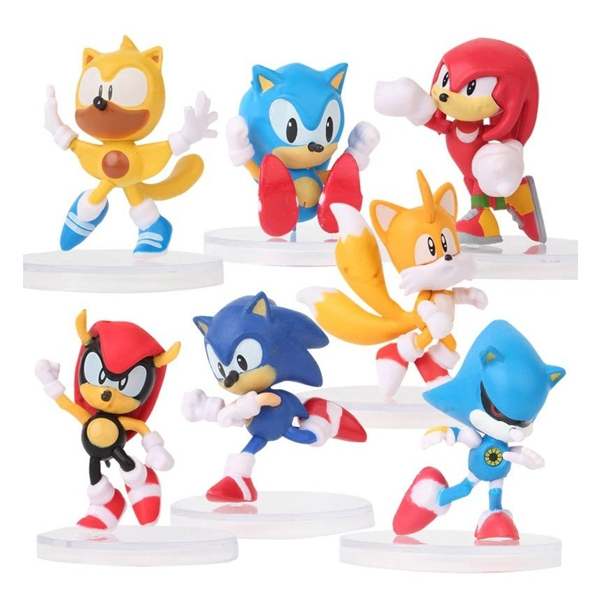 Boneco Sonic Figuras De Brinquedo Raro Sonic Sombra Knuckles The