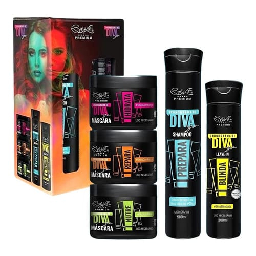 Kit Cronograma Capilar De Diva Produtos Belkit Shopee Brasil