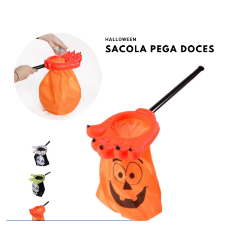 Sacola Halloween Para Pegar Doces M O Pega Doces E Balas Shopee Brasil