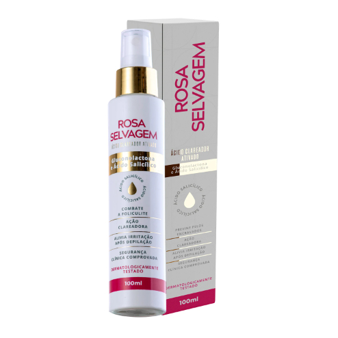 Rosa Selvagem Ácido Clareador Ativado 100ML Shopee Brasil