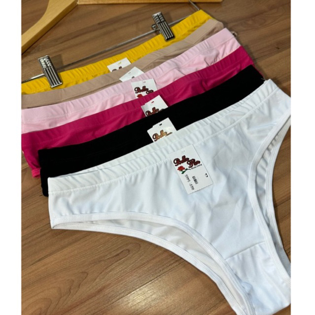 Kit 5 calcinhas Lingerie Tangão Conforto Básica Shopee Brasil