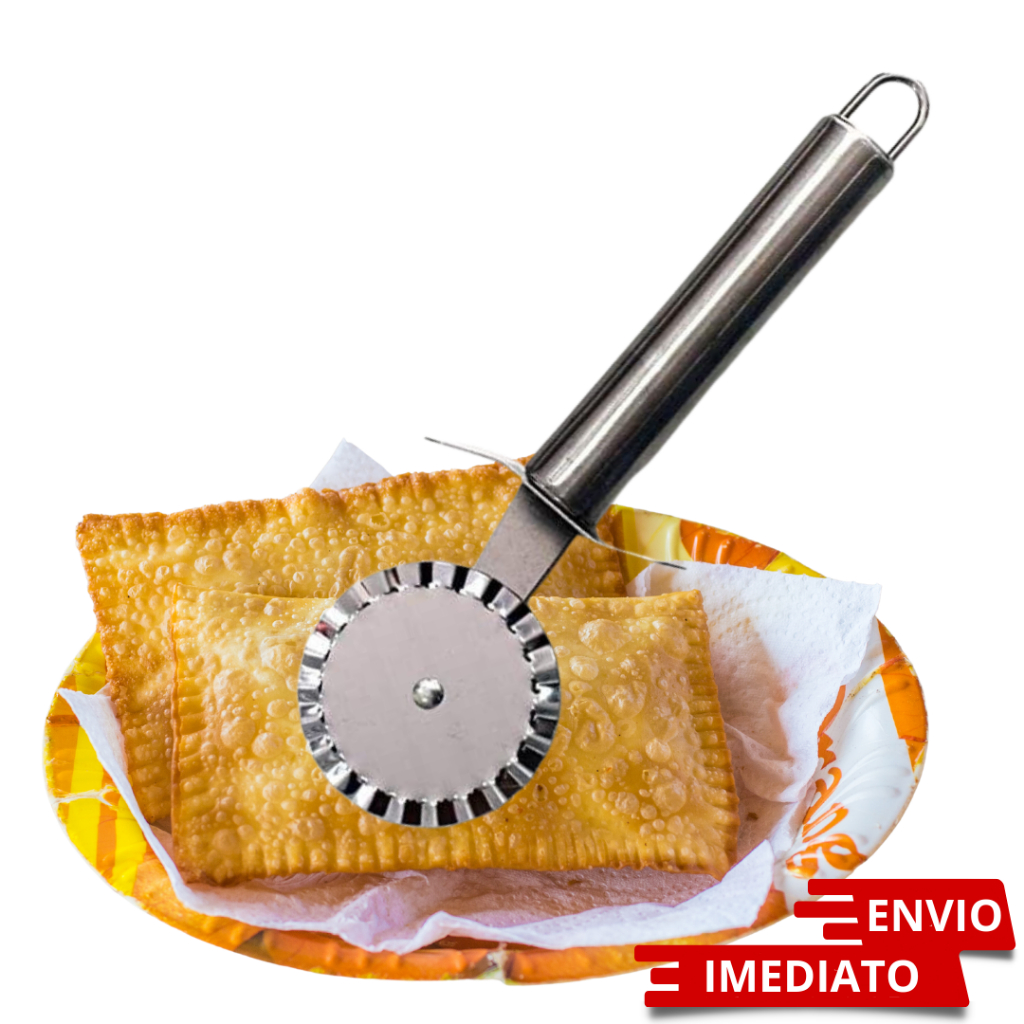 Fechador De Massa Pastel Pizza Cortador Carretilha Inox Shopee Brasil